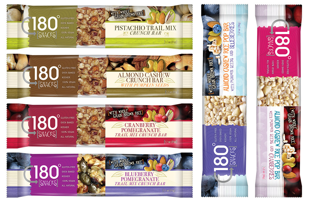 180 Snacks Crunch Bar and Pop Bar