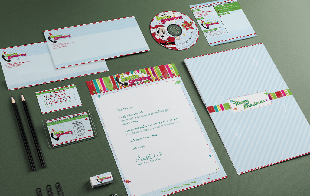 Santa Speaking branding corporate identity