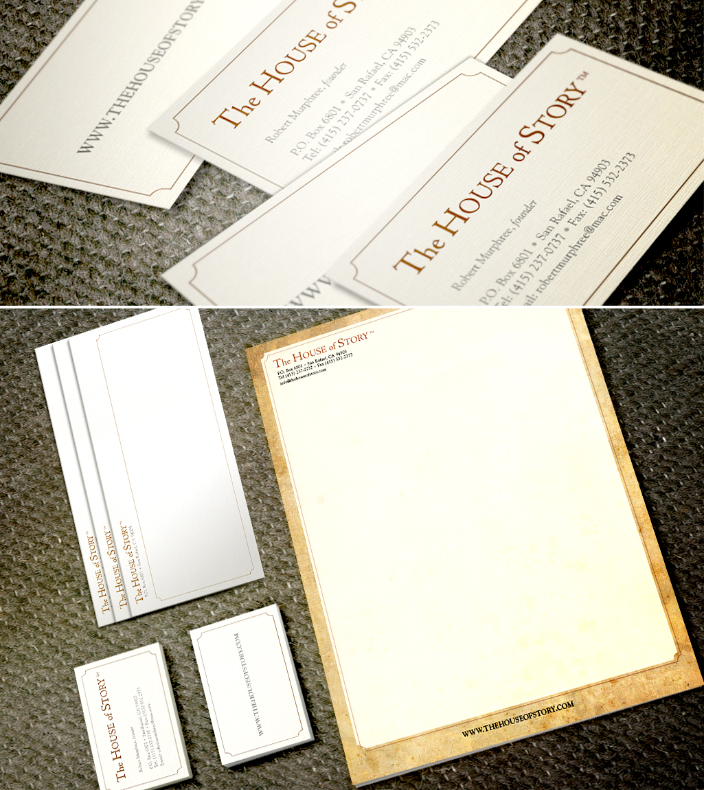 The House of Story branding corporate identity