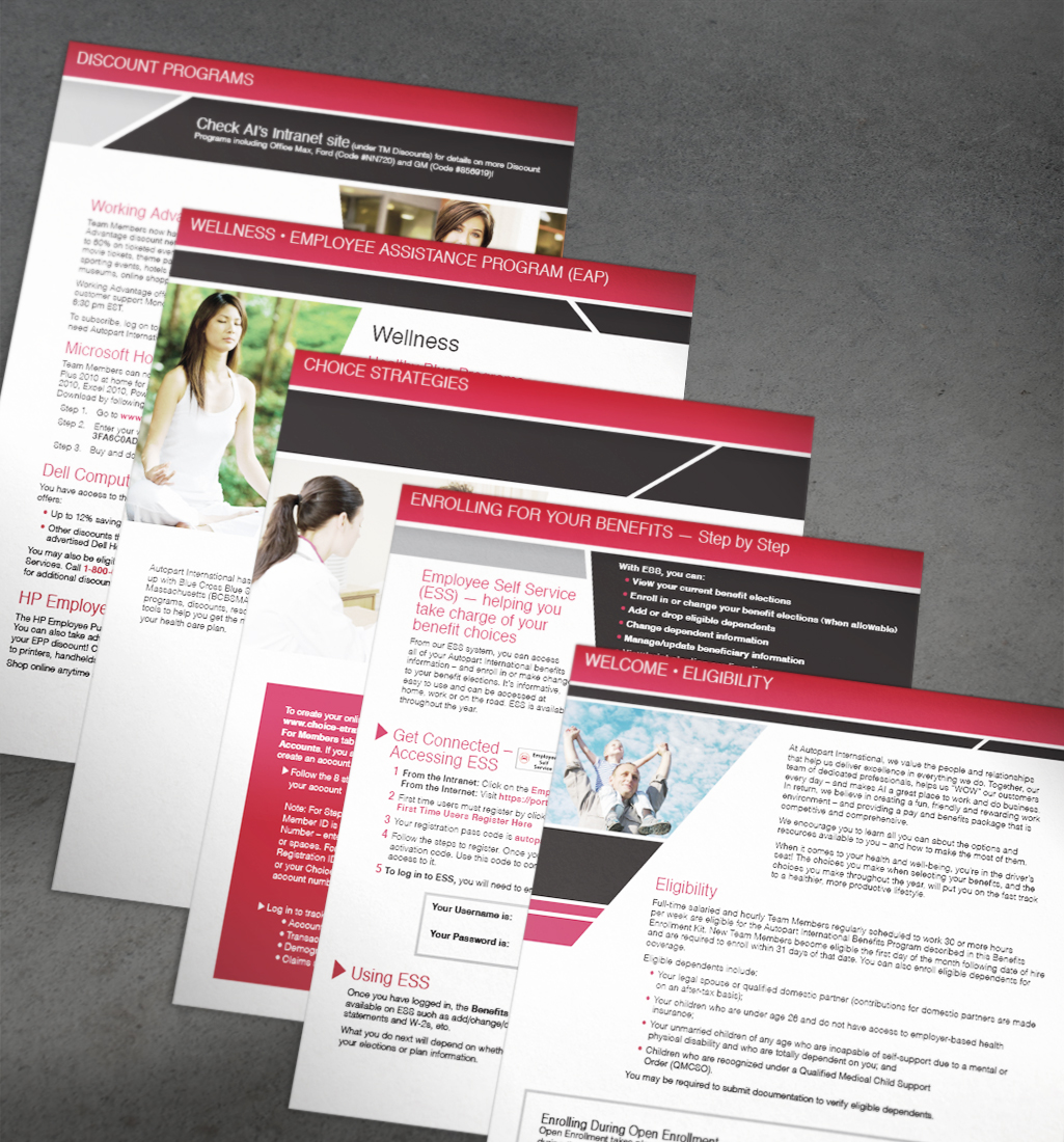 AUTOPART International Benefits Enrollment Kit inserts