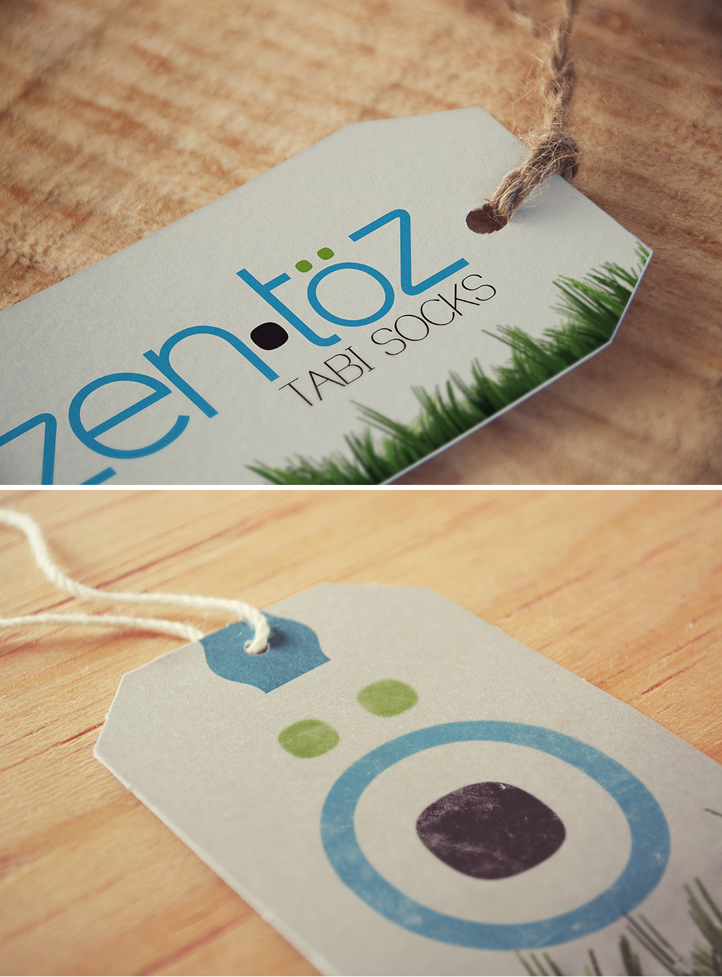 zen toz logo and tag design