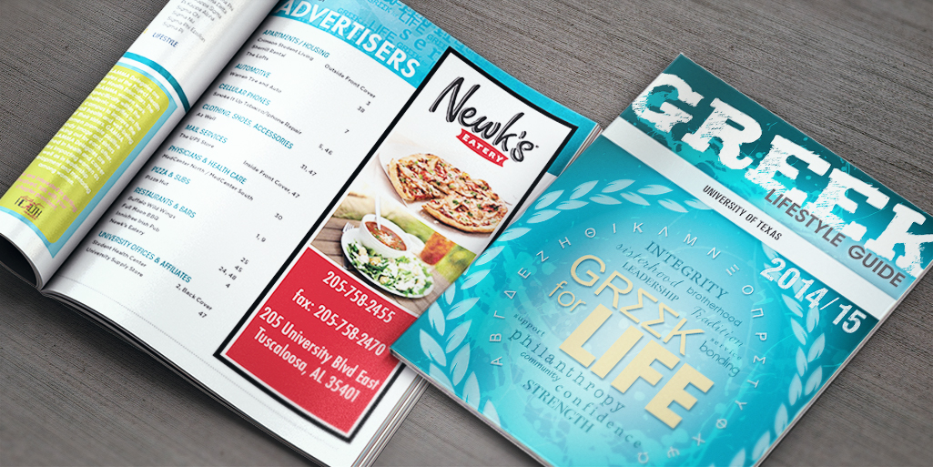 greek lifestyle guide magazine cover