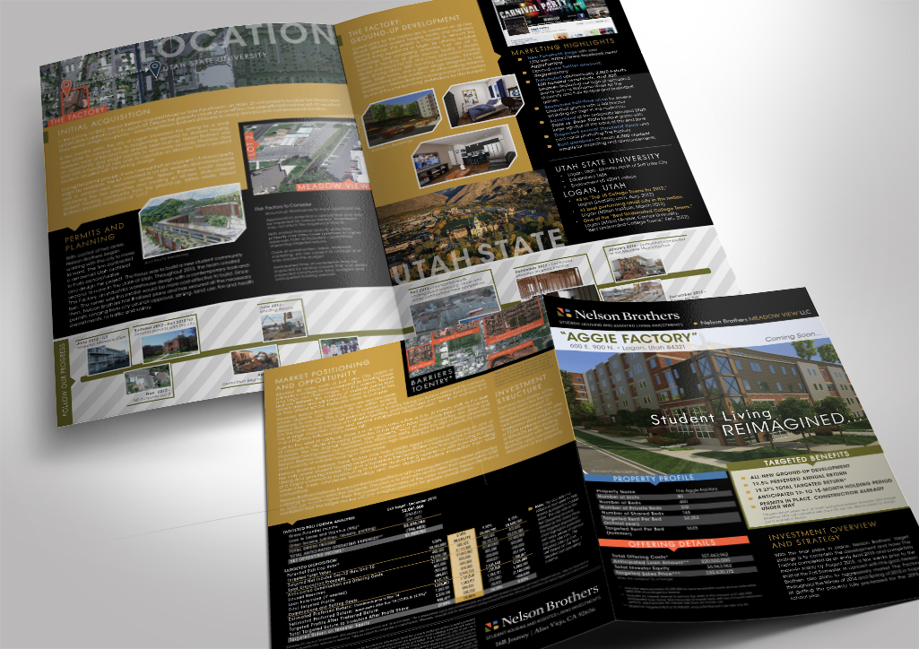 Nelson Brothers Aggie Factory Student Living executive summary