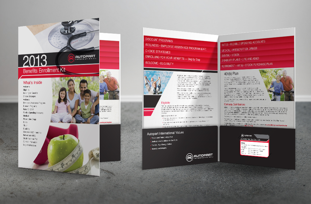 AUTOPART International Benefits Enrollment Kit folder