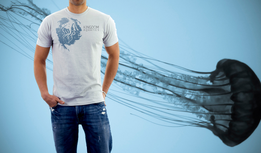 Kingdom Aquatics logo t-shirt design