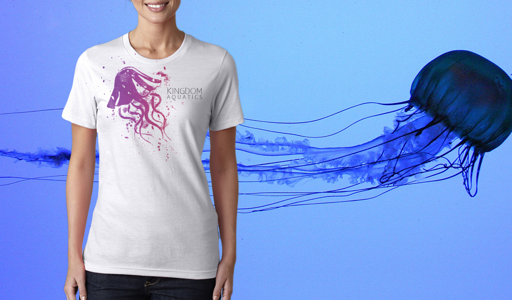 Kingdom Aquatics logo t-shirt design