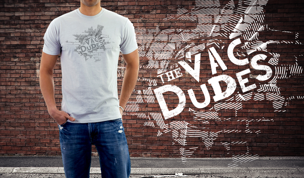 the vac dudes graphic t-shirt design