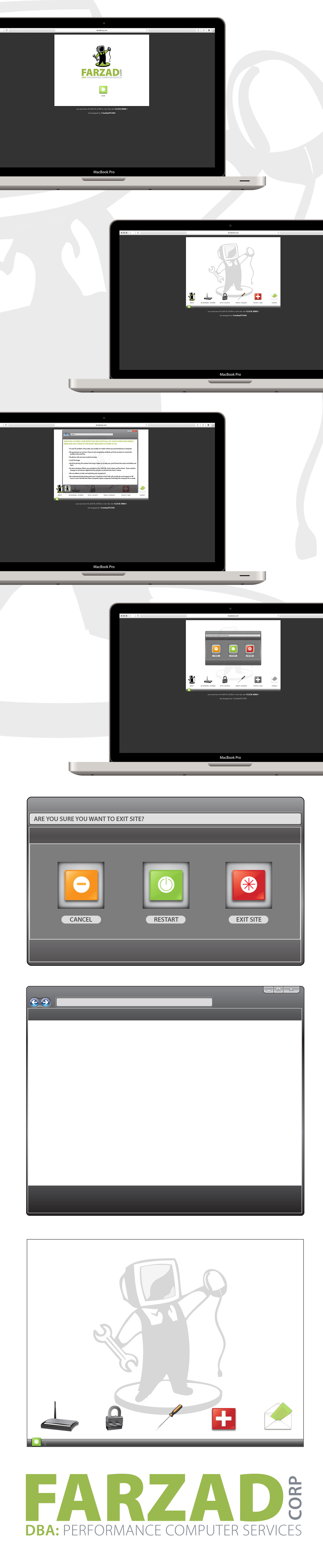 farzad corp web site design